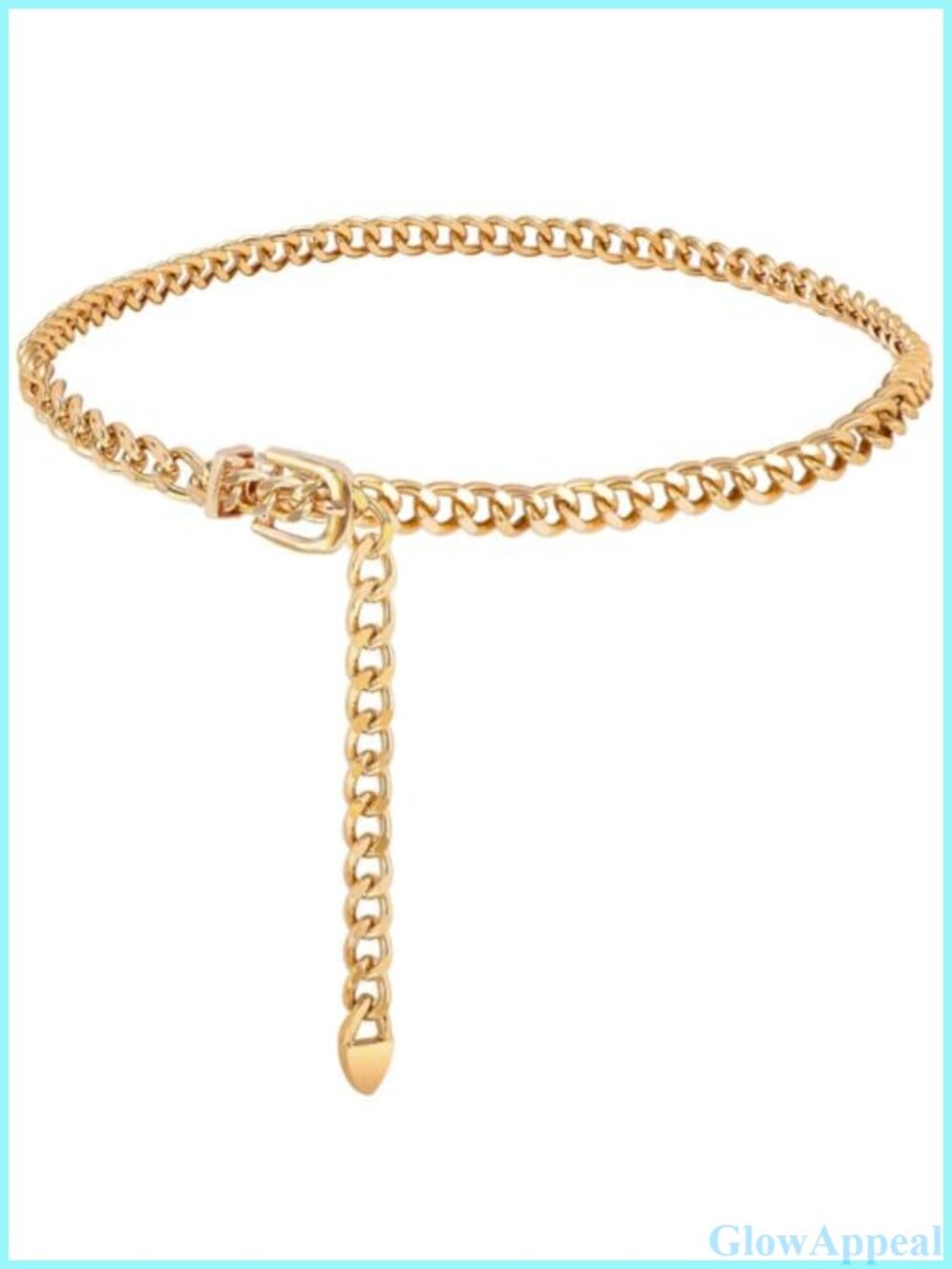Women's Gold Chain Waist Belt Adjustable Punk Body Link Belt